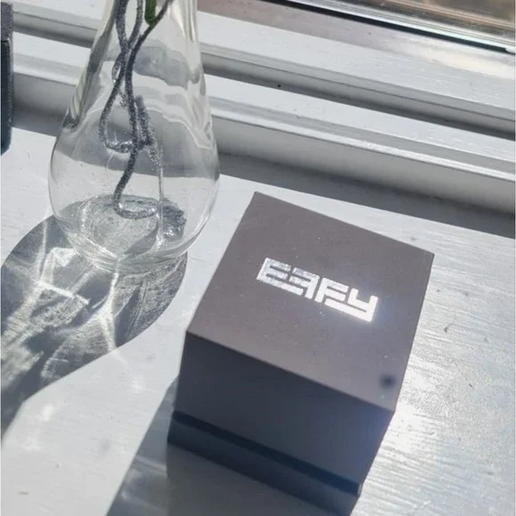 Effy NWTs 18KT Gold Over Sterling Silver Rainbow Diamond and Sapphire Ring - Picture 2 of 8